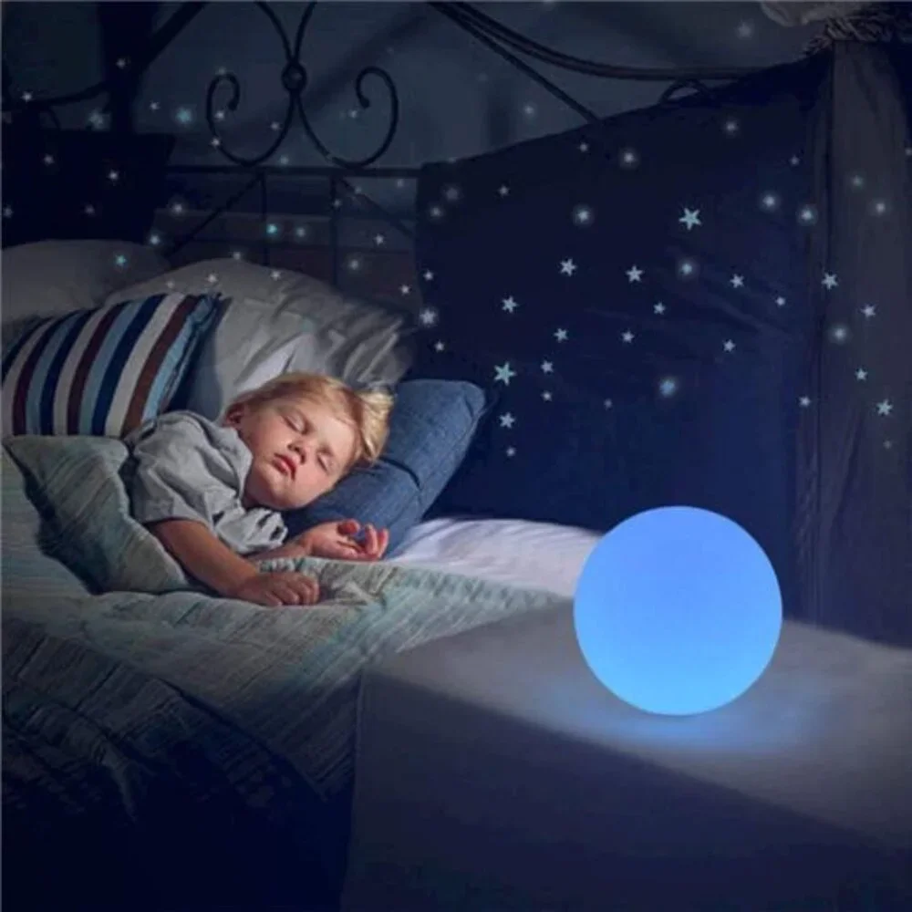 LED Ball Light, 6-Inch Rechargeable & Remote Control Globe Lights 16 RGB